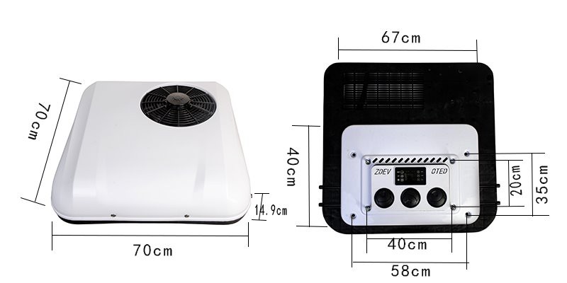 truck roof air conditioner size truck roof air conditioner size